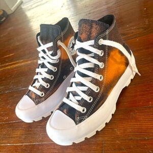 Converse All Stars lugged platform Galaxy sneakers size 7